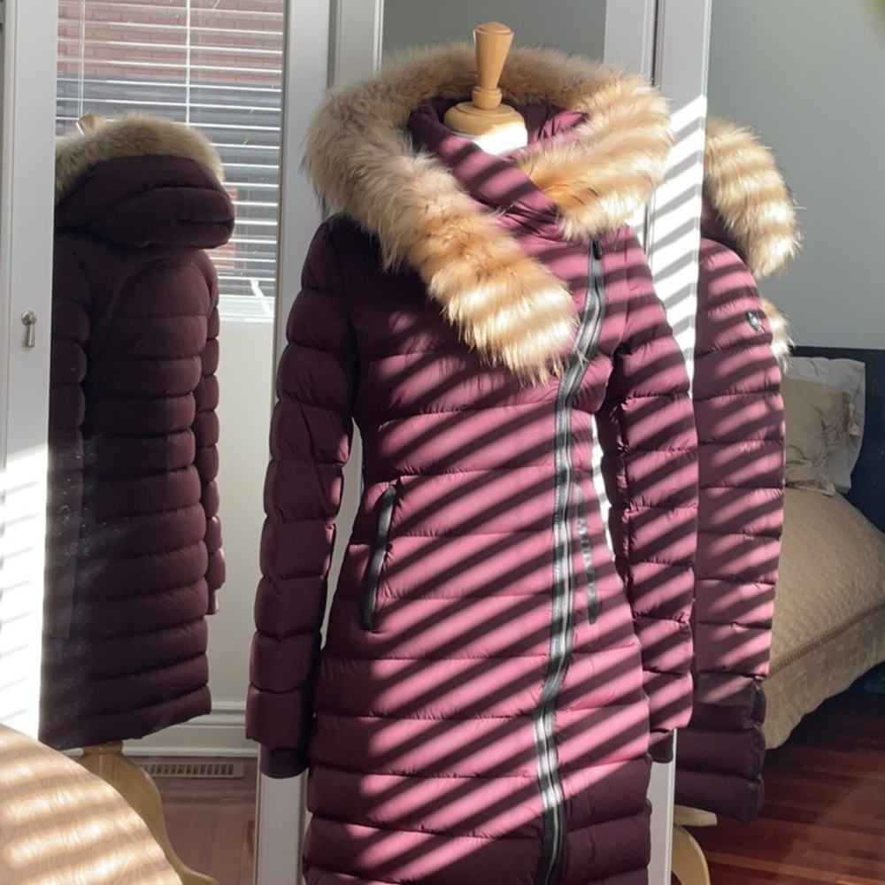 Rudsak Melodic Quilted Down Winter Coat / WITH OR WITHOUT FUR/ Burgundy / Medium